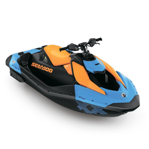 Гидроцикл  Sea-Doo Spark Trixx 90 1-мест. Черно-оранжевый с голубым 2026