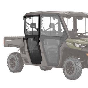 Двери прозрачные жесткие задние на Defender (ком-т)